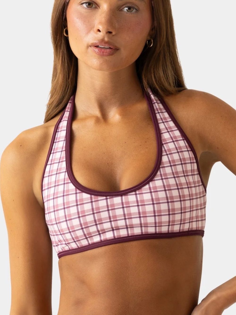 ISOO BO+TEE flannel halter bra size XSMALL